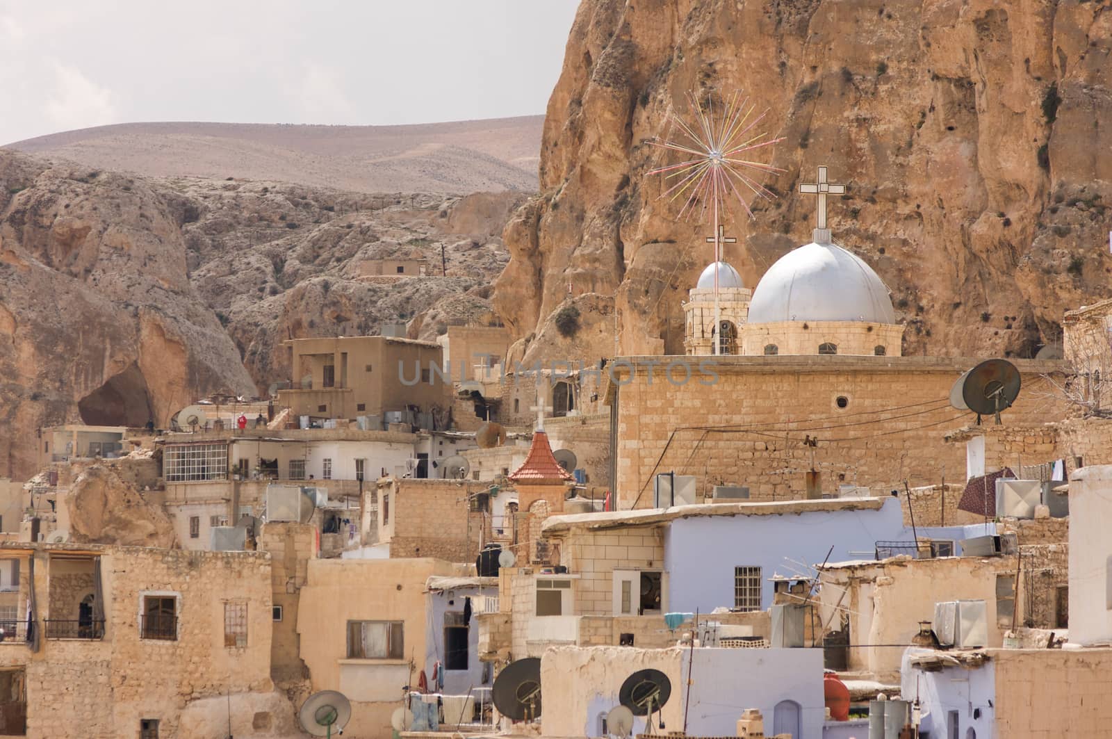 Maaloula, Syria 04/14/2009 small Christian town before the war now in ruins by kgboxford