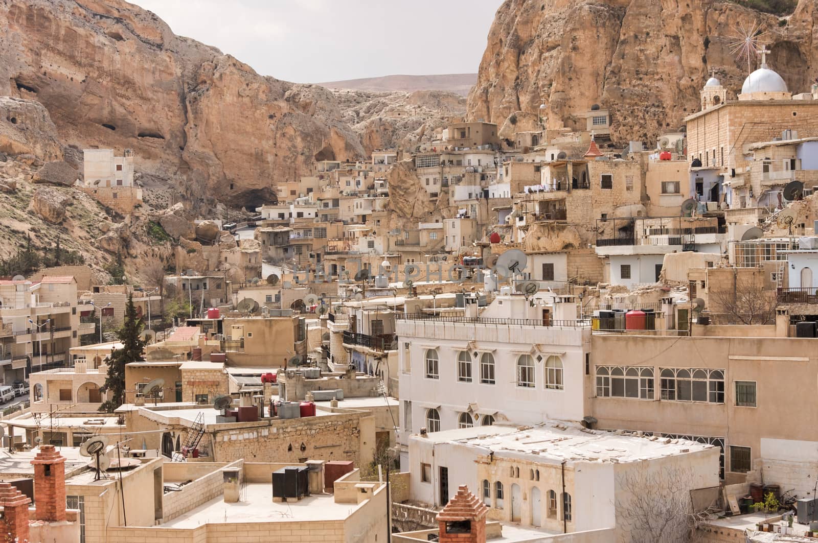 Maaloula, Syria 04/14/2009 small Christian town before the war now in ruins by kgboxford