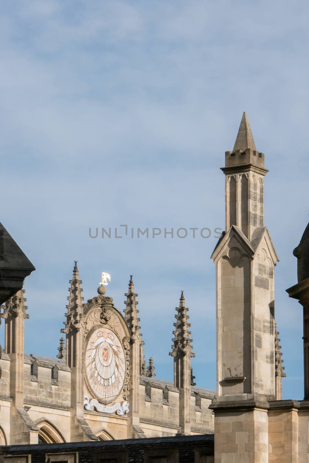 Oxford, All Souls College UK 18/07/2019 view from Radcliffe Square dark sky by kgboxford