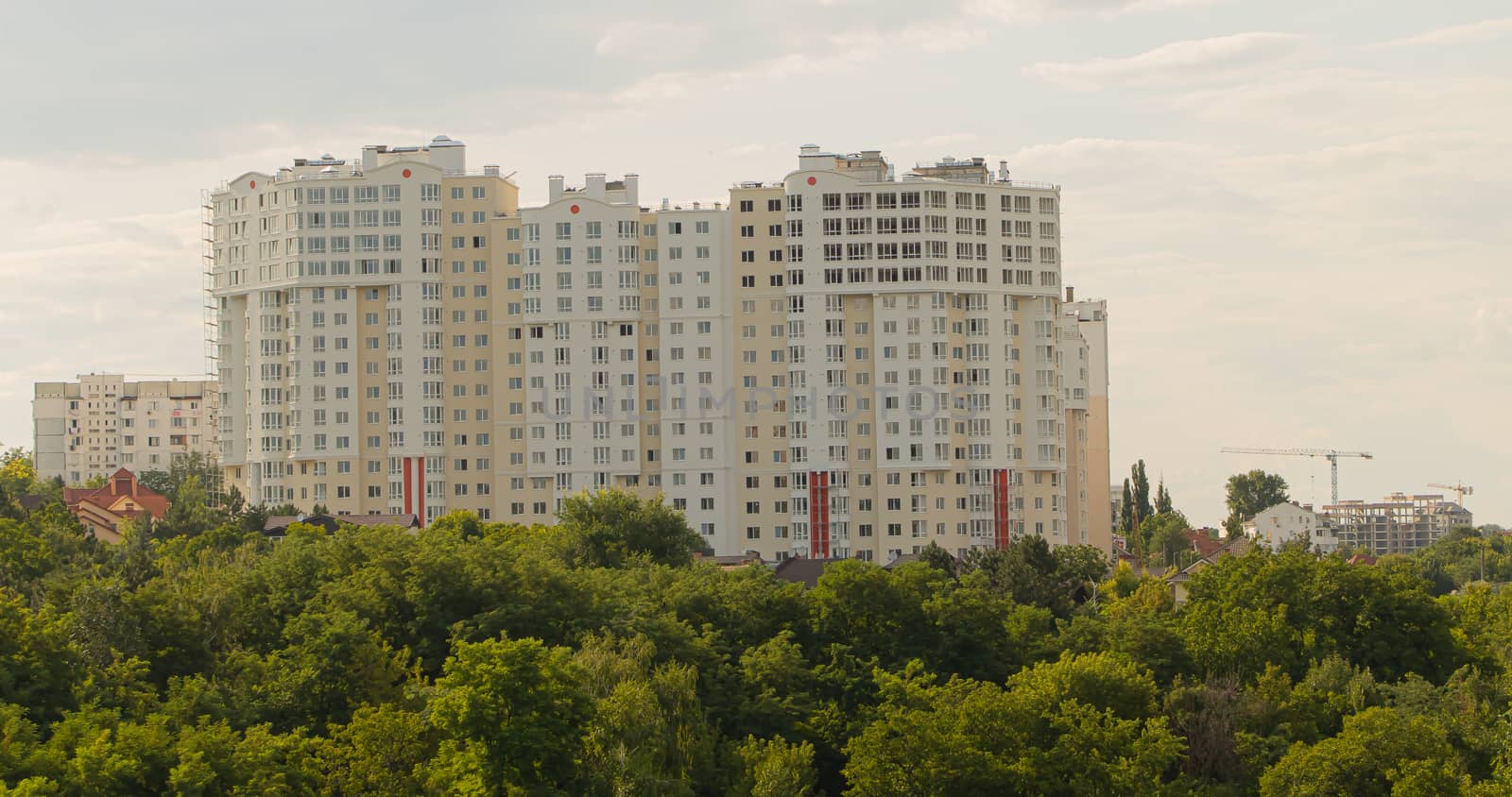 A new building built near the park.