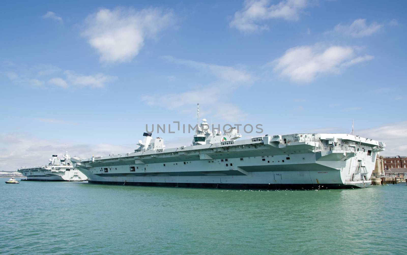 Royal Navy aircraft carriers, Portsmouth by BasPhoto
