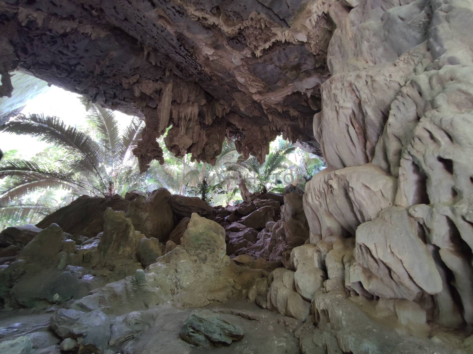 Horizontal photo of nature cave in Thailand by tidarattj