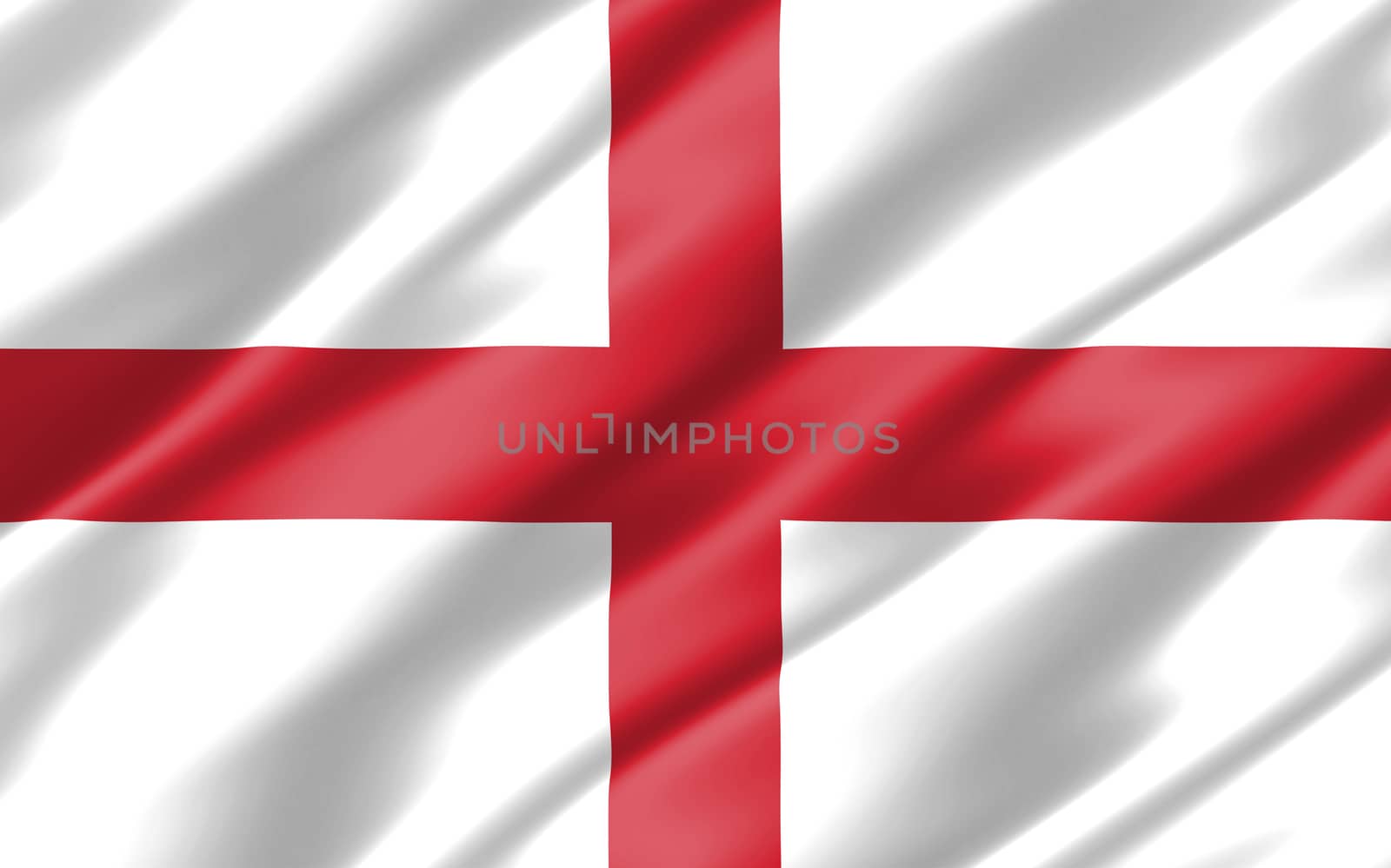 Silk wavy flag of England graphic. Wavy English flag illustration. Rippled England country flag is a symbol of freedom, patriotism and independence.