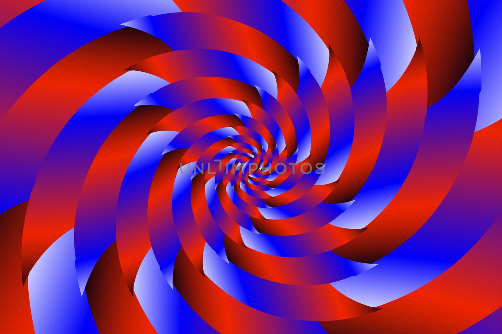 Fractal illustration for meditation and decoration wallpaper. Spiral background design for textile, wallpaper and interior decorations. Infinite geometry fractal background of spiral jigsaw puzzle.