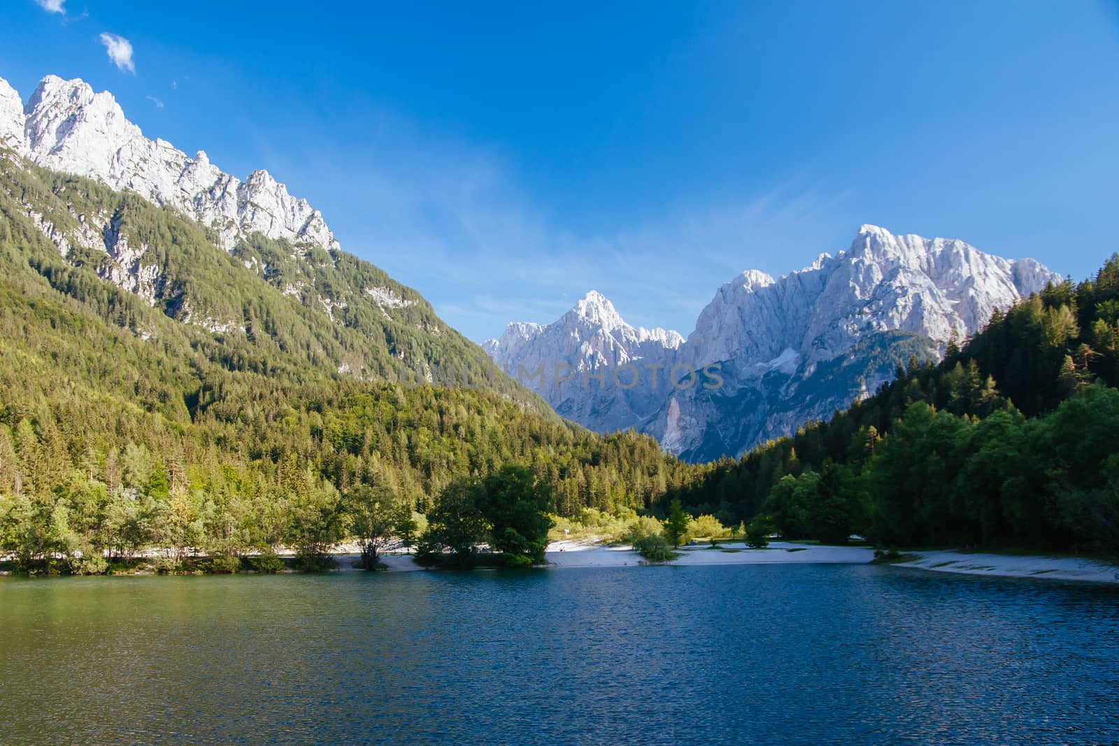 Stunning landscape scenery in Triglav National Park, the highest point in Slovenia