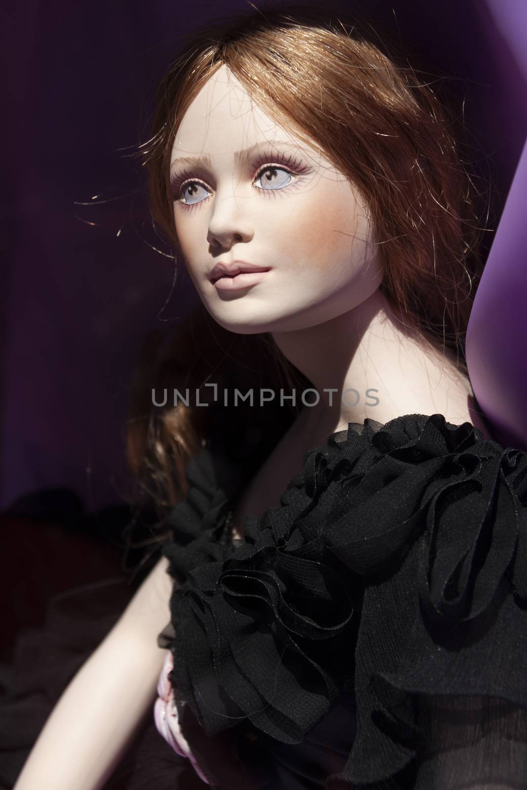 Rome, Italy - June 28, 2010: Sinister porcelain doll by alvarobueno