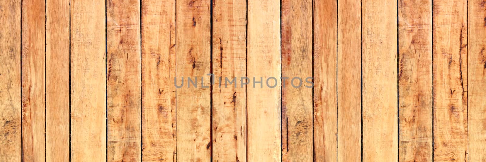 Light brown wood panels banner  background. Wooden plank background.