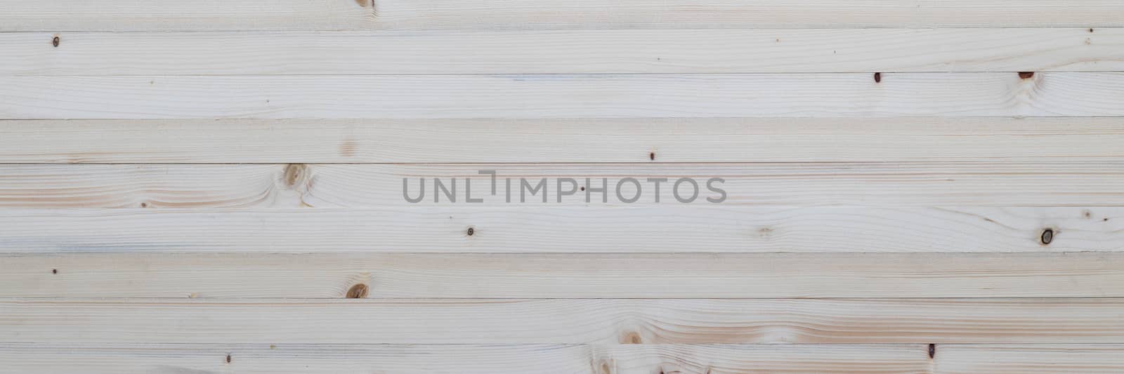Light pine wood banner background. Pine wood background in horizontally.