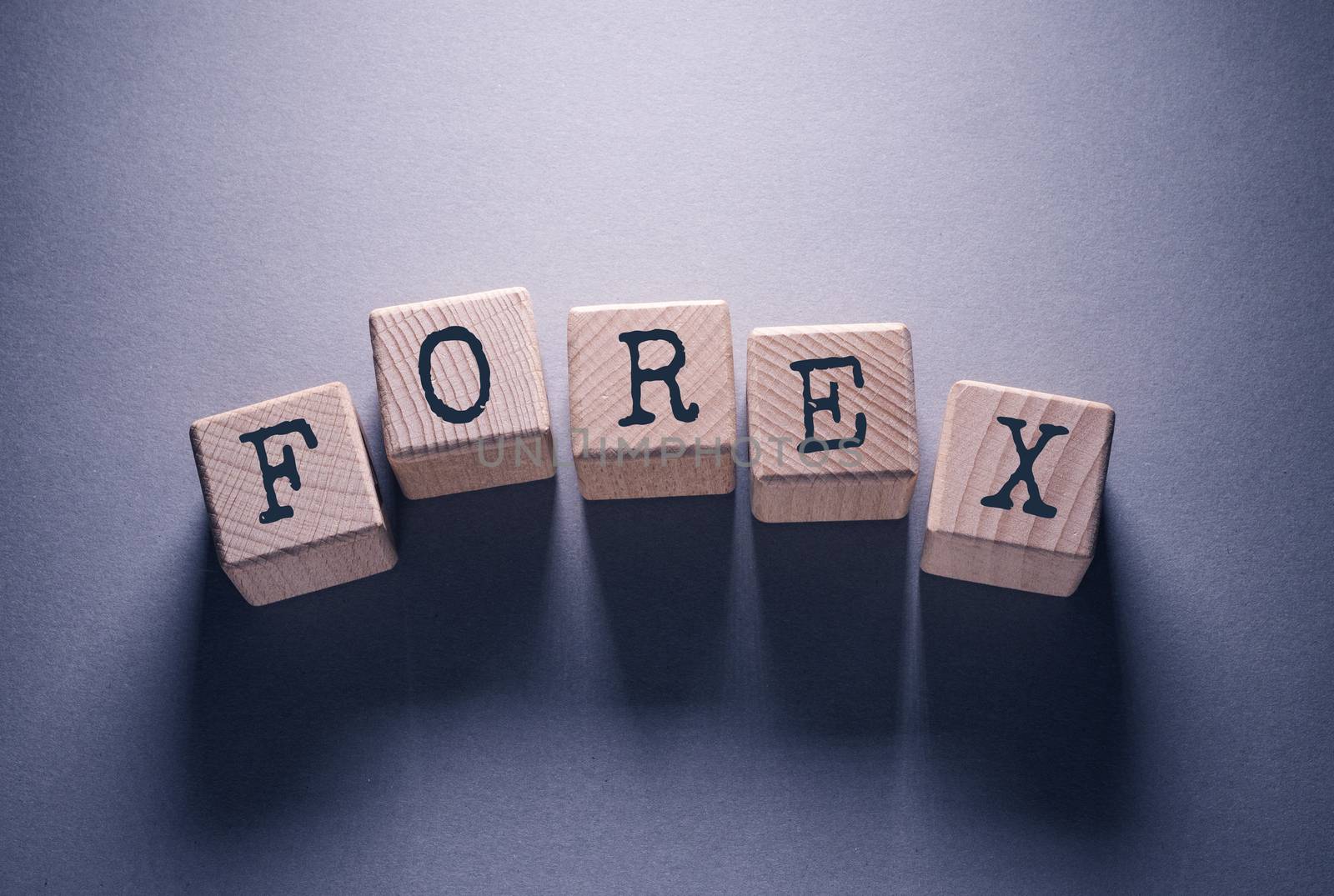 Forex Word Written on Wooden Cubes