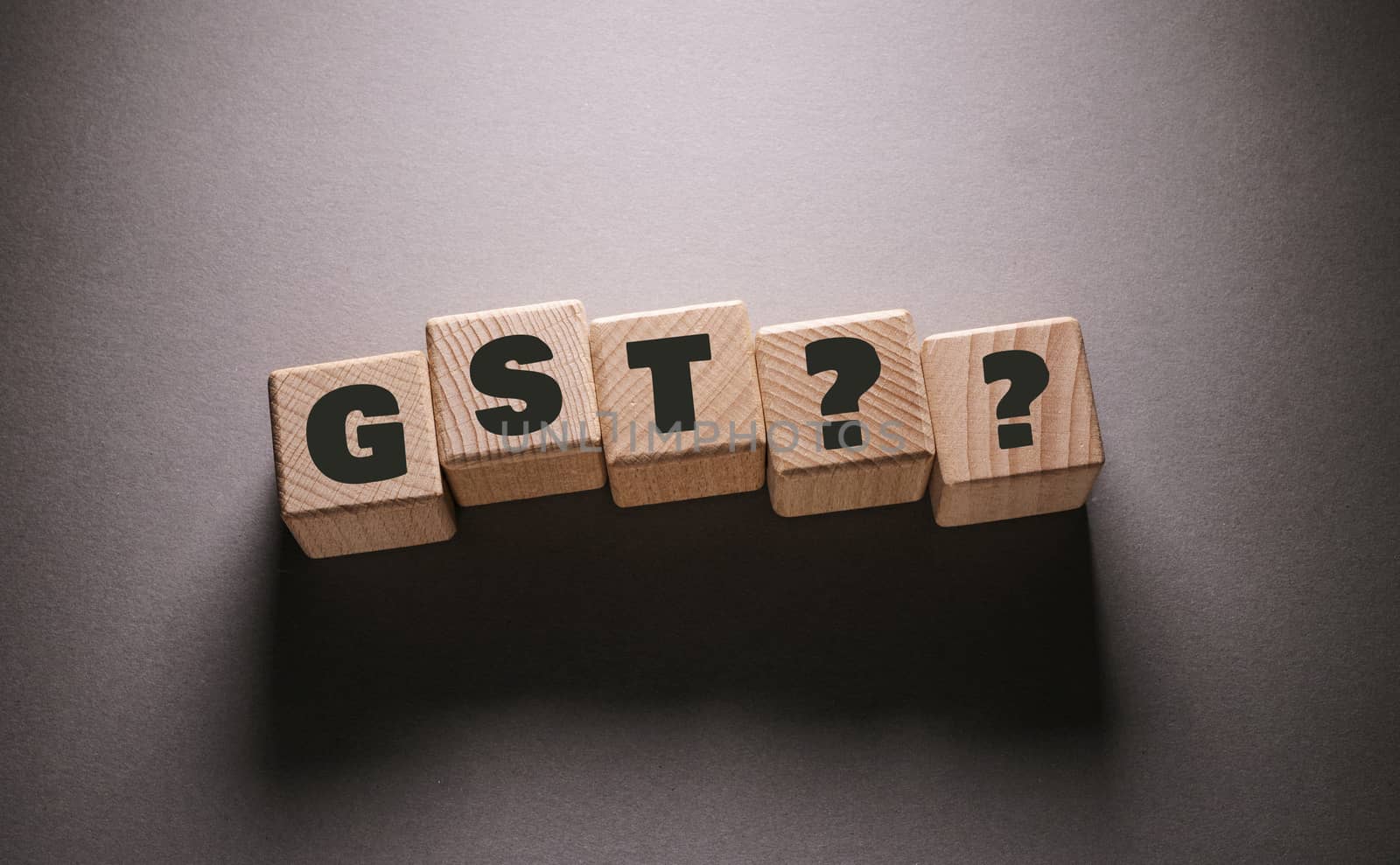 GST Word with Wooden Cubes by Jievani