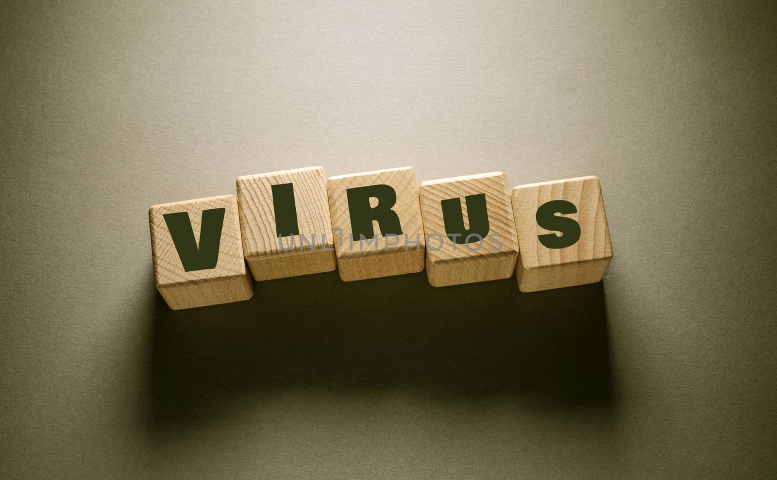 Virus Word with Wooden Cubes by Jievani