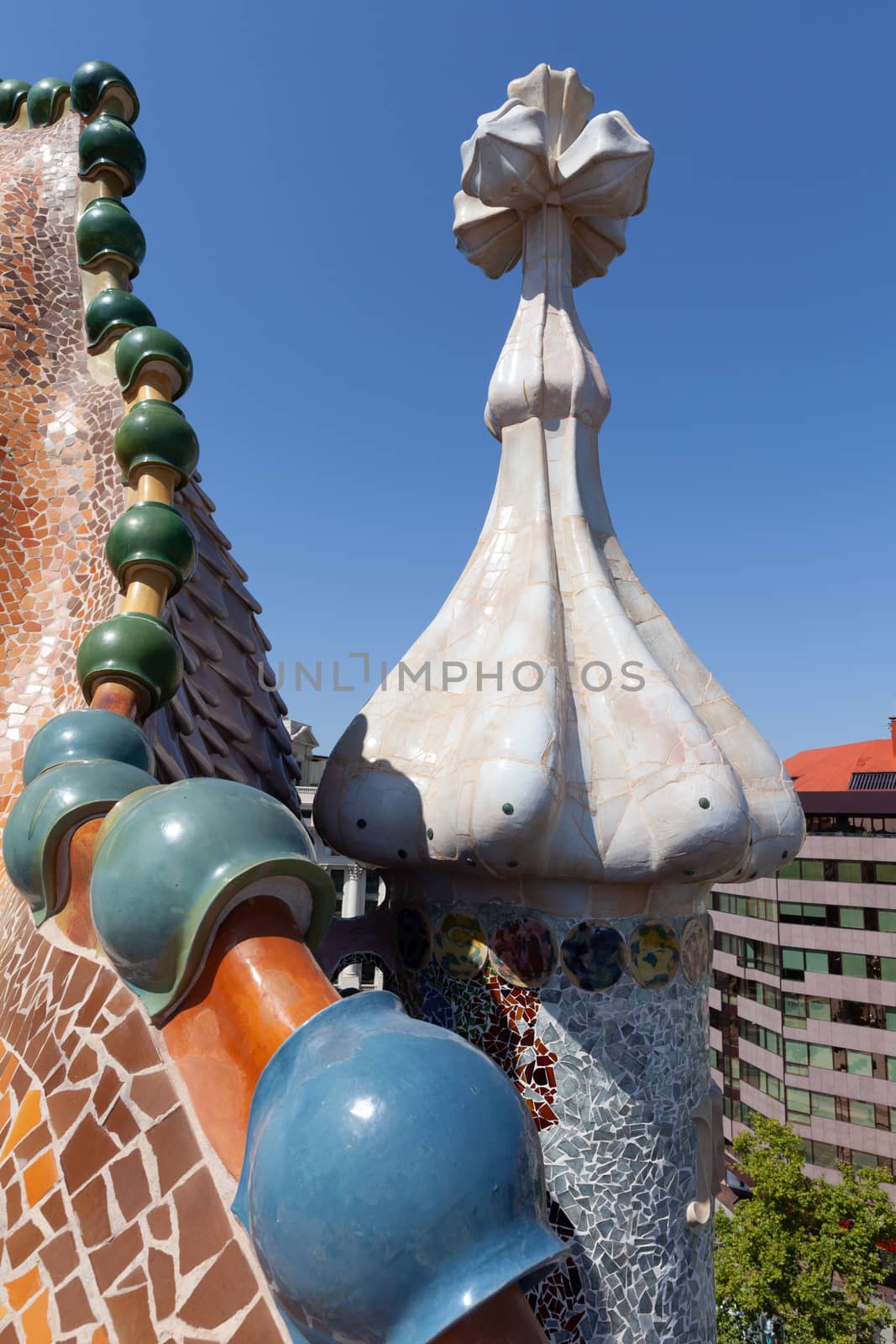 Roof of Casa Batllo, Barcelona, Spain by vlad-m