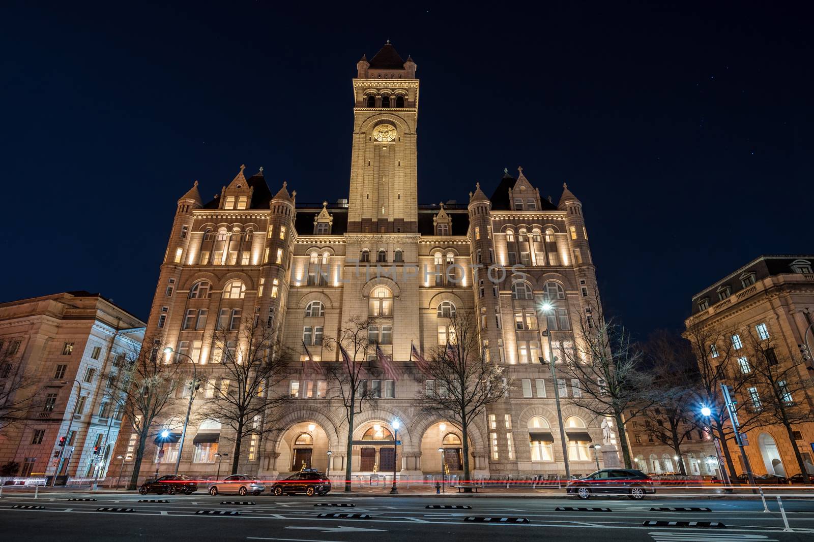 Old post office washington DC, United States, USA downtown, Architecture and Landmark with transportation concept