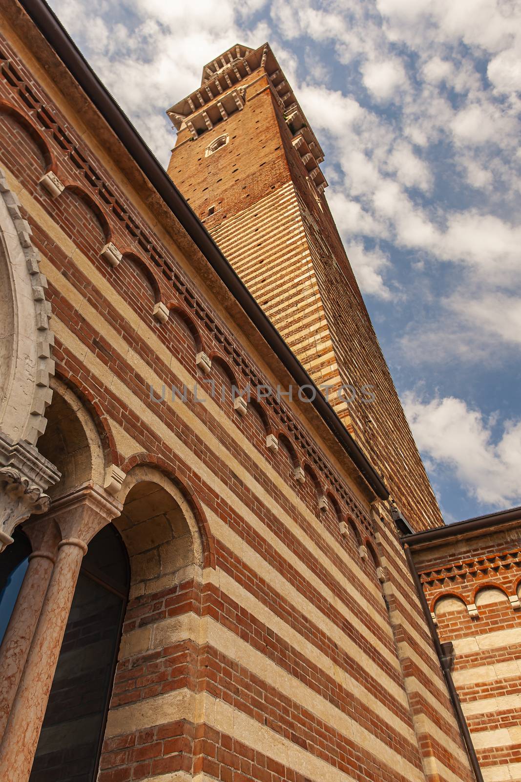 Lamberti tower seen from Piazza dei Signori in Verona 4 by pippocarlot