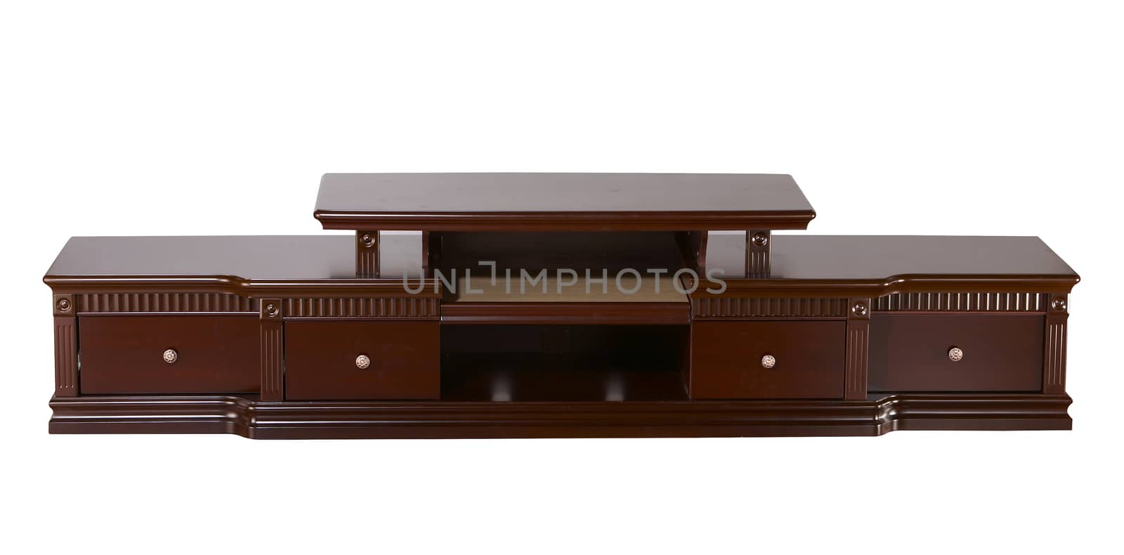 classic tv cabinet with clipping path