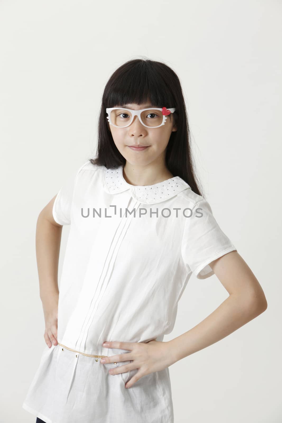 portrait of chinese girl with confidence