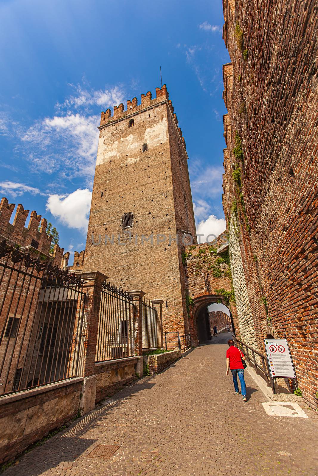 Castelvecchio in Verona, a medieval castle in the center of the Italian city