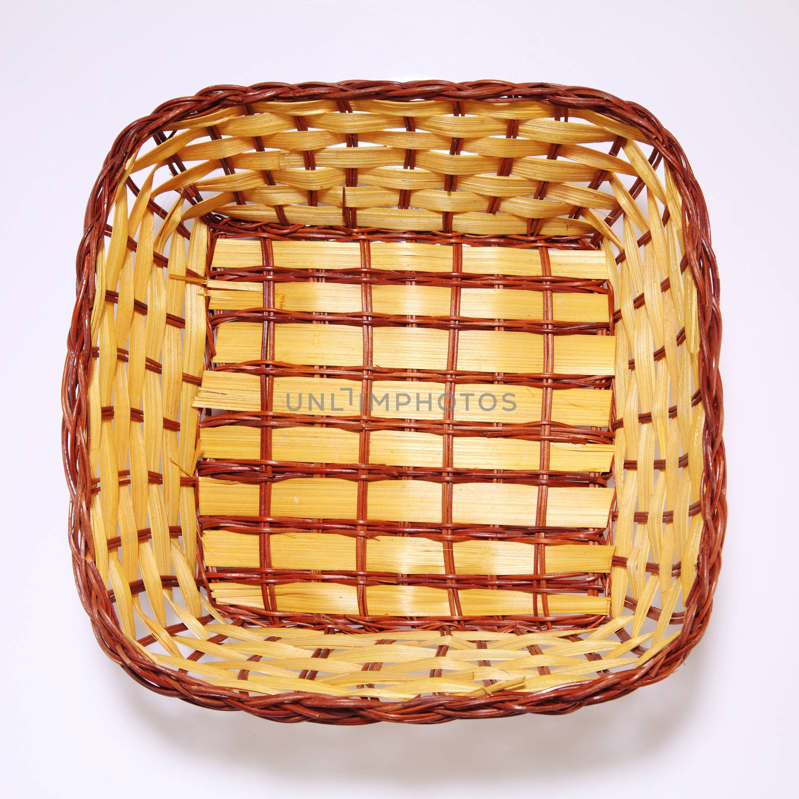 top view of the bamboo basket