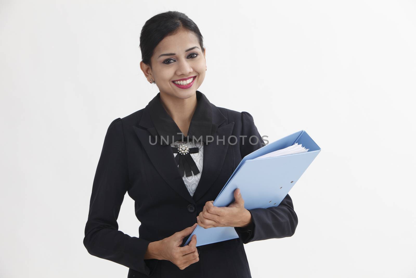 woman holding file by eskaylim