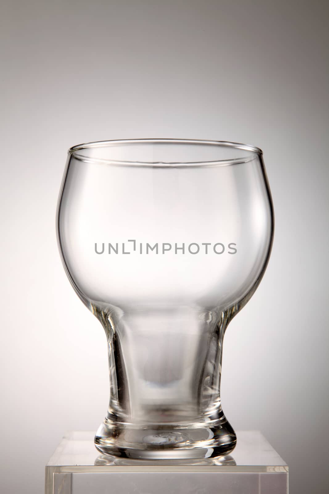 Empty beer glass. Isolated on white background