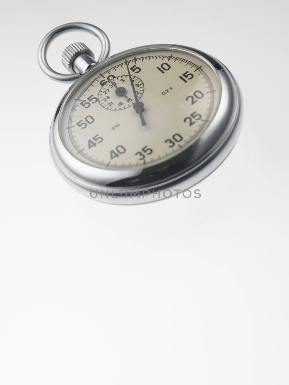 stop watch with depth of field