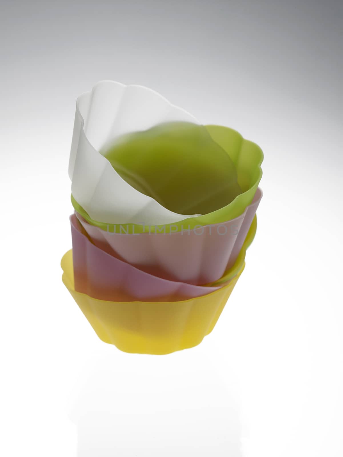 stack of the colorful cup cake wrapper
