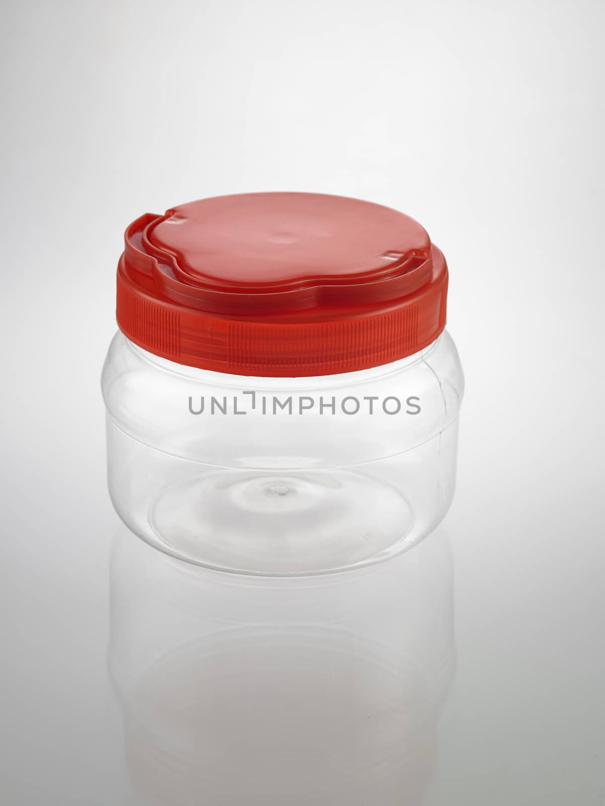 empty cookies container on top of glass table