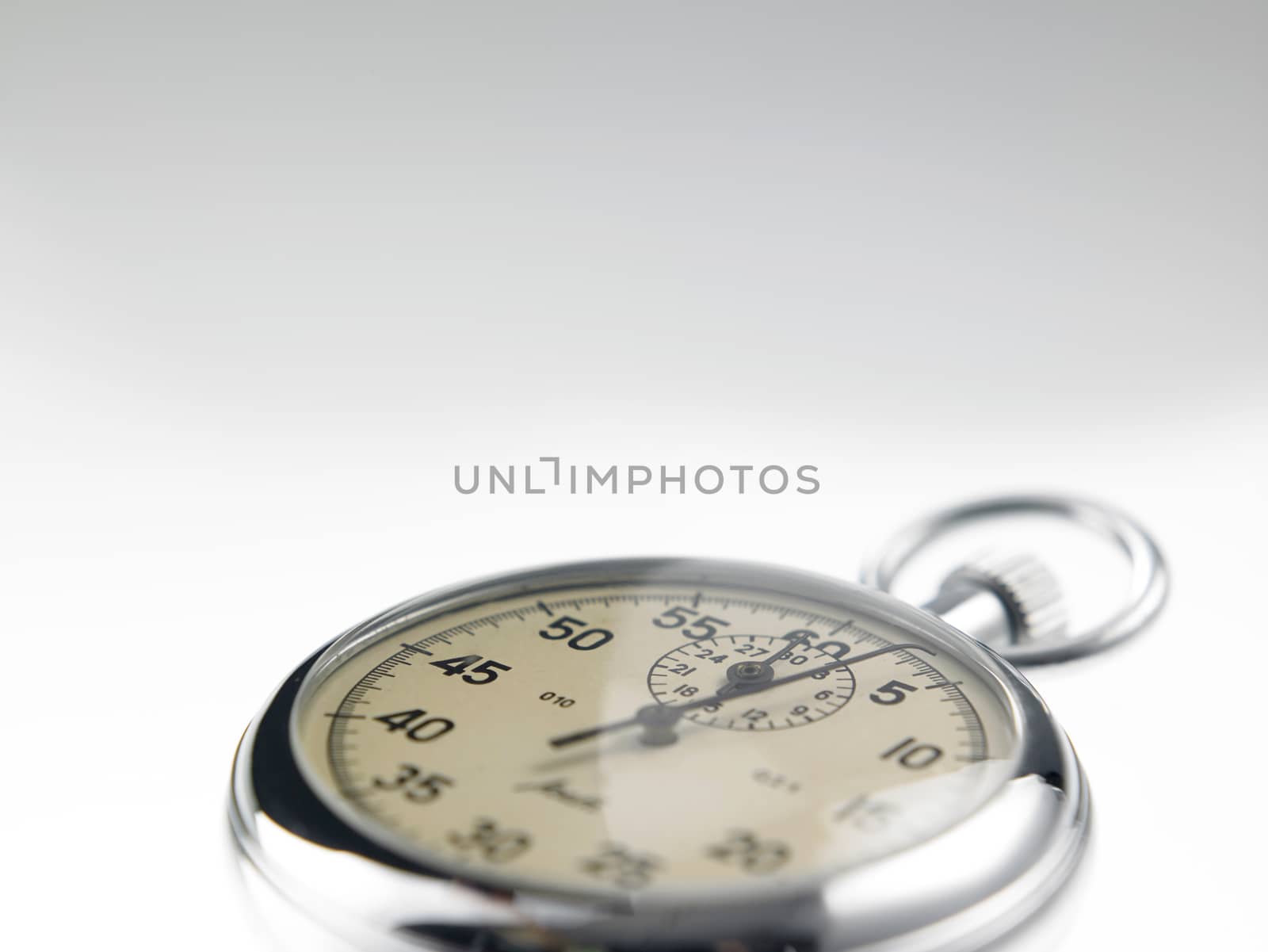 stop watch with depth of field