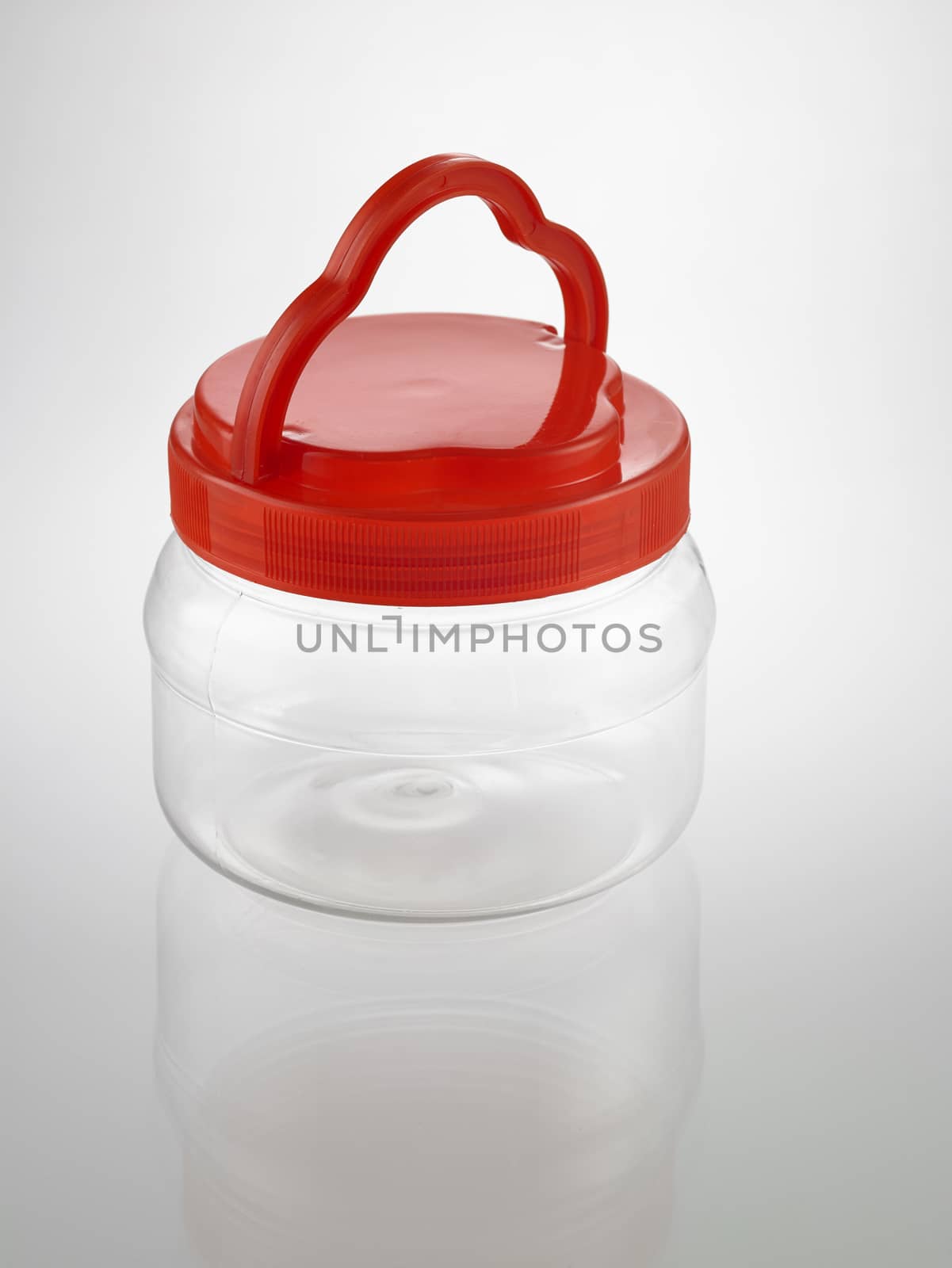 empty cookies container on top of glass table