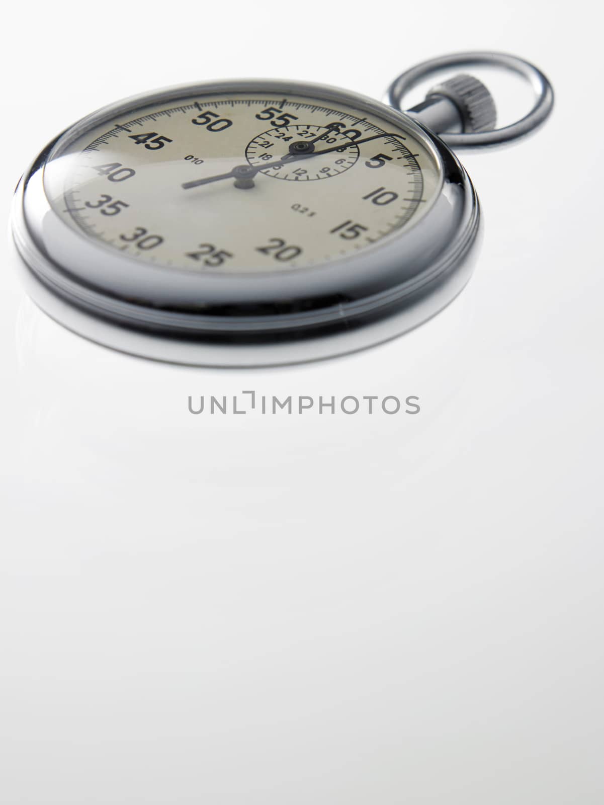 stop watch with depth of field