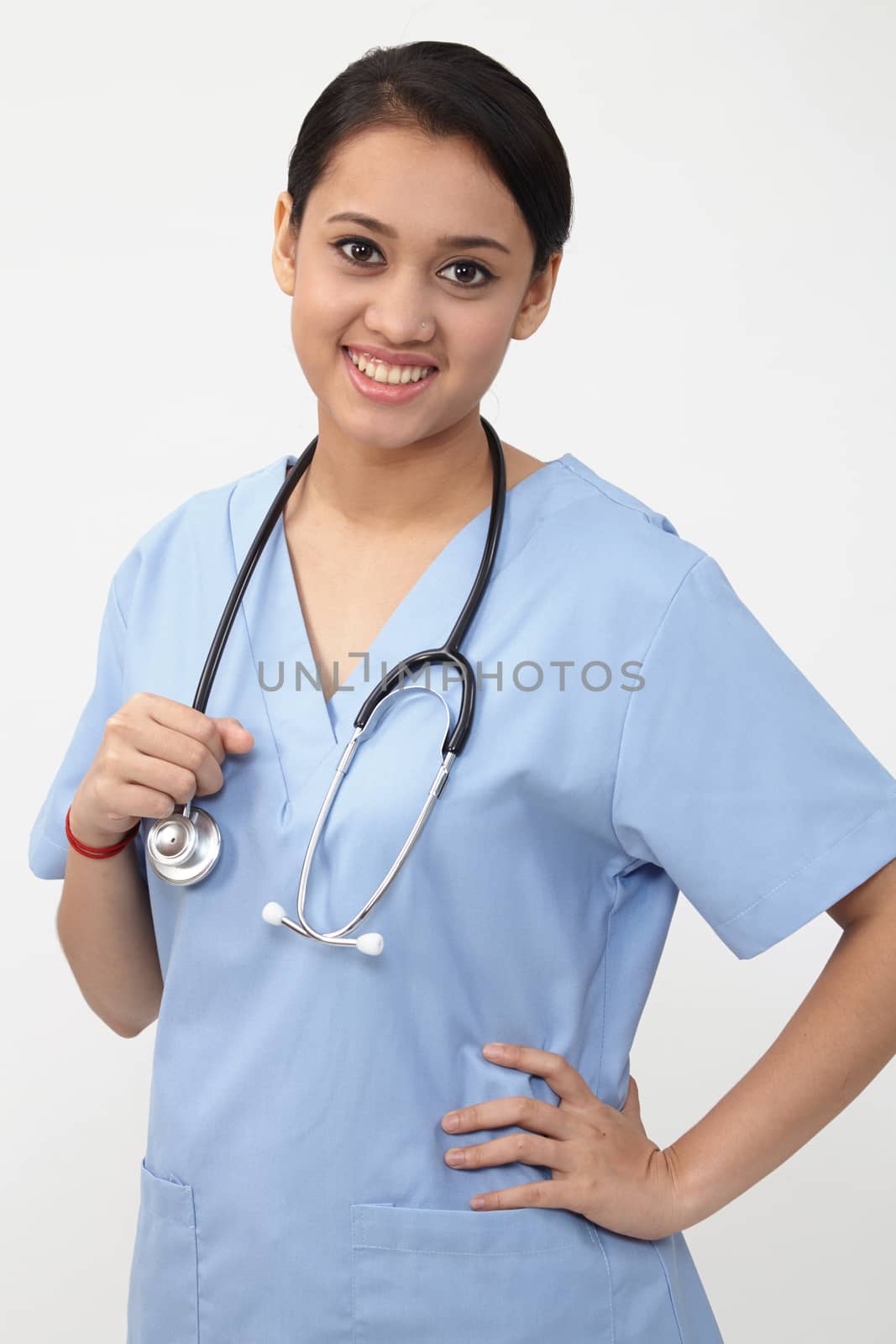 nurse with uniform by eskaylim