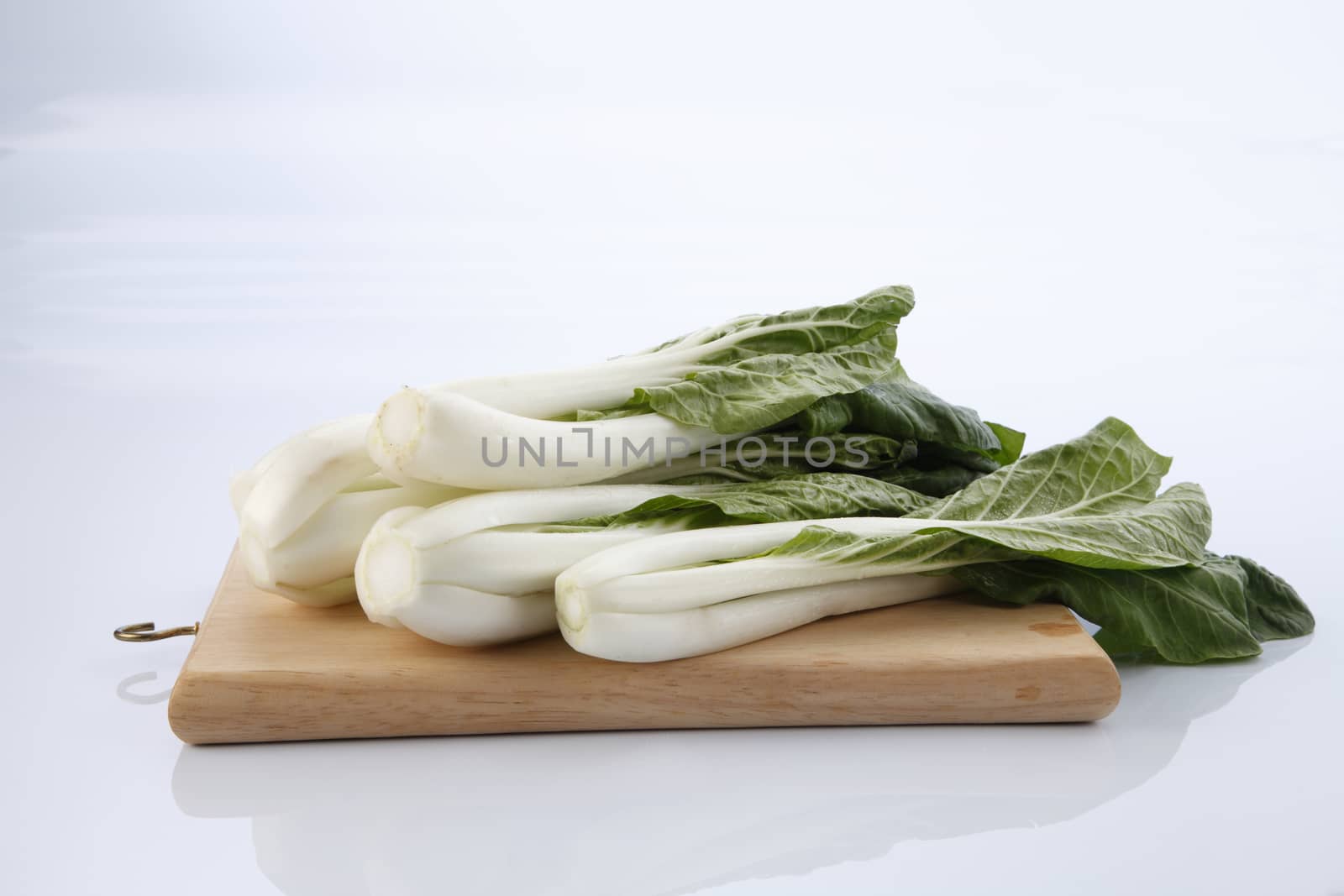 pak choy (chinese cabbage) isolated on white