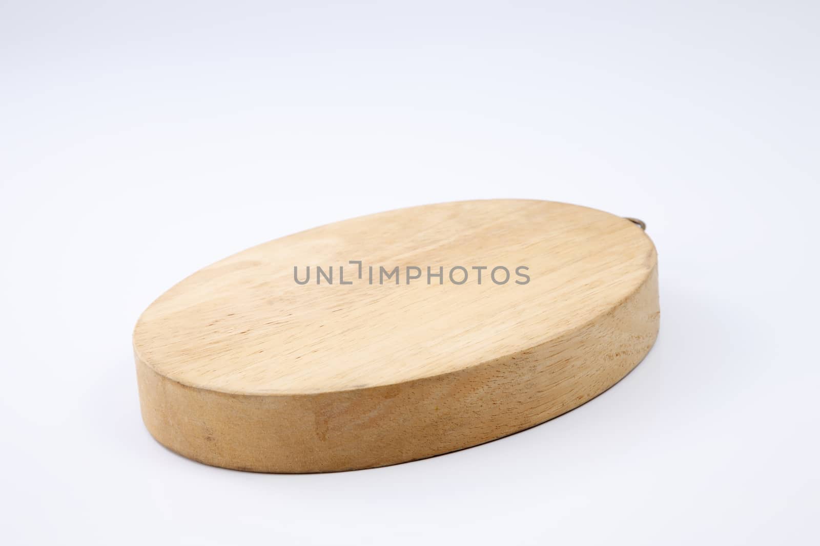 oval shape Cutting board isolated on white background
