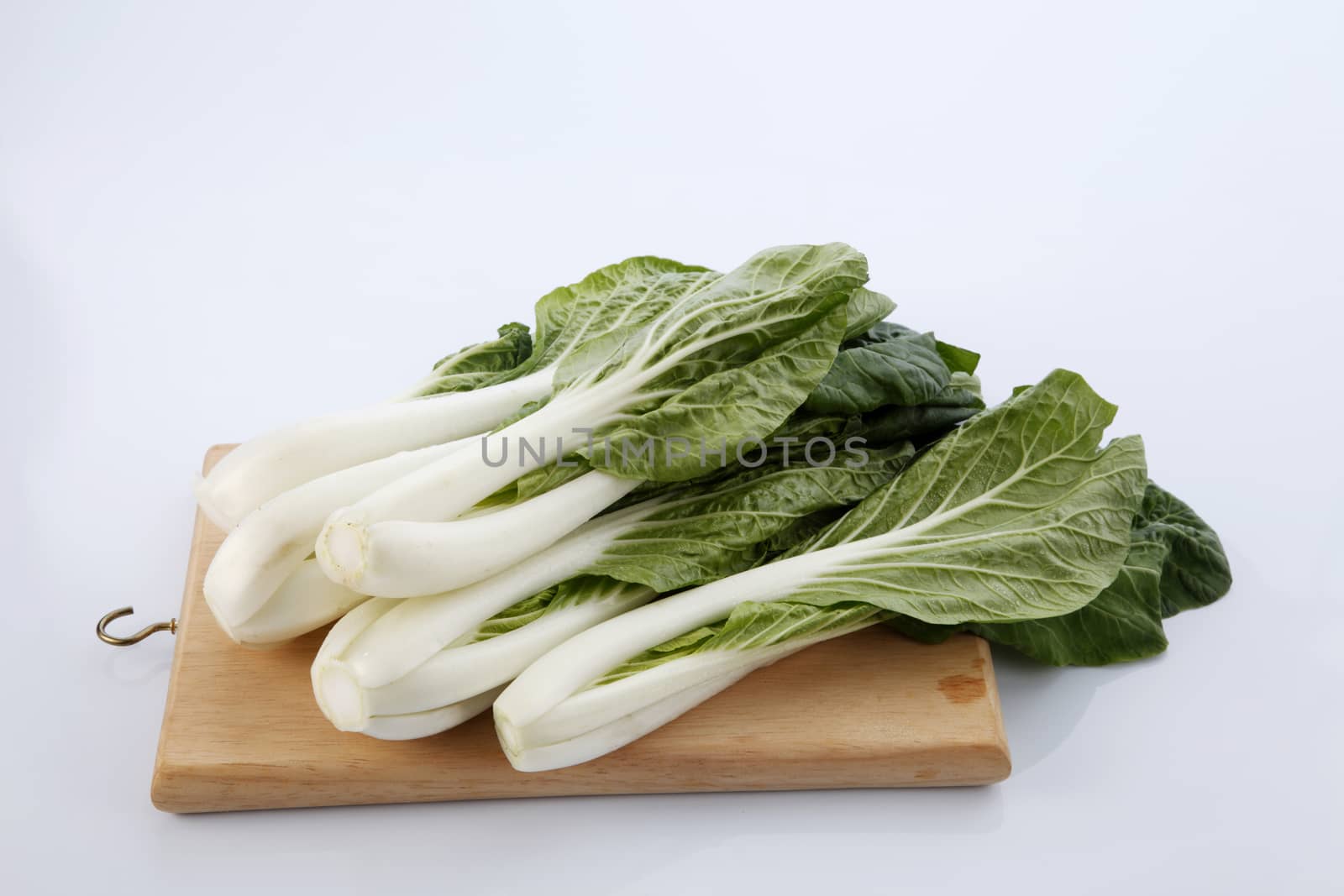 pak choy (chinese cabbage) isolated on white