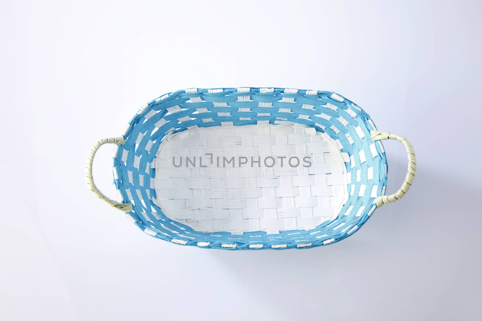 woven basket from recycle material