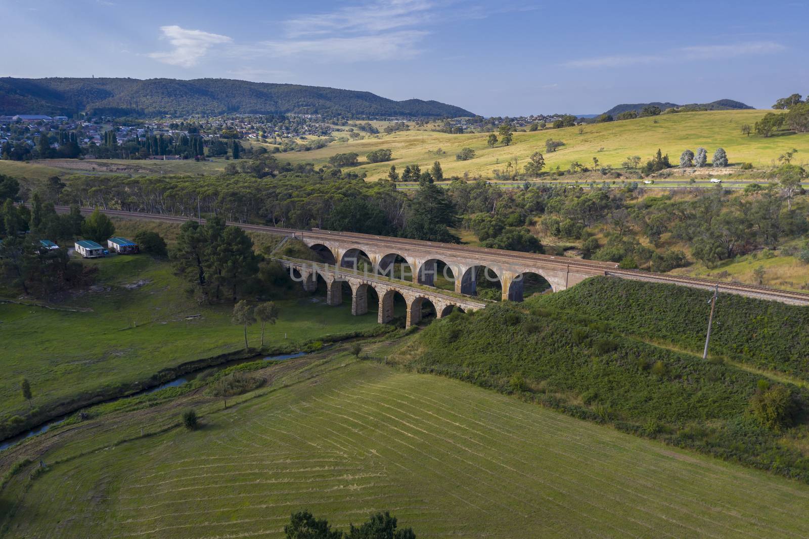 An old train viaduct in the countryside by WittkePhotos