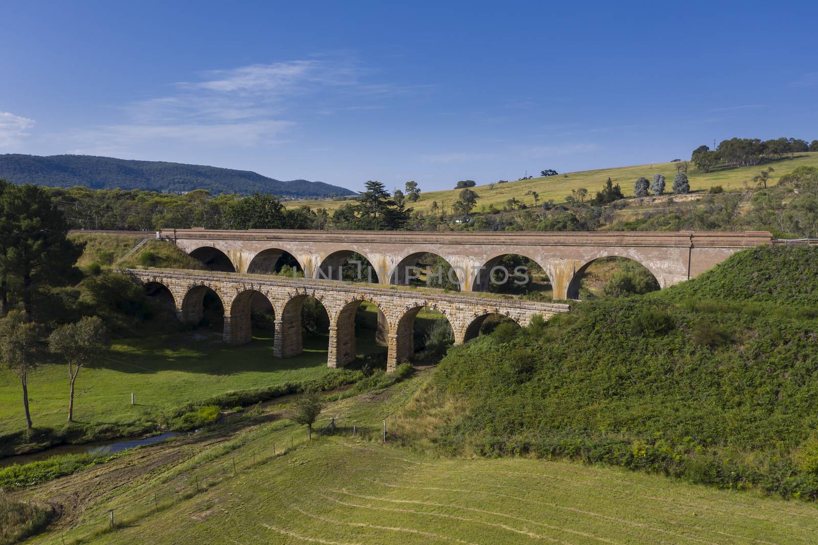 An old train viaduct in the countryside by WittkePhotos