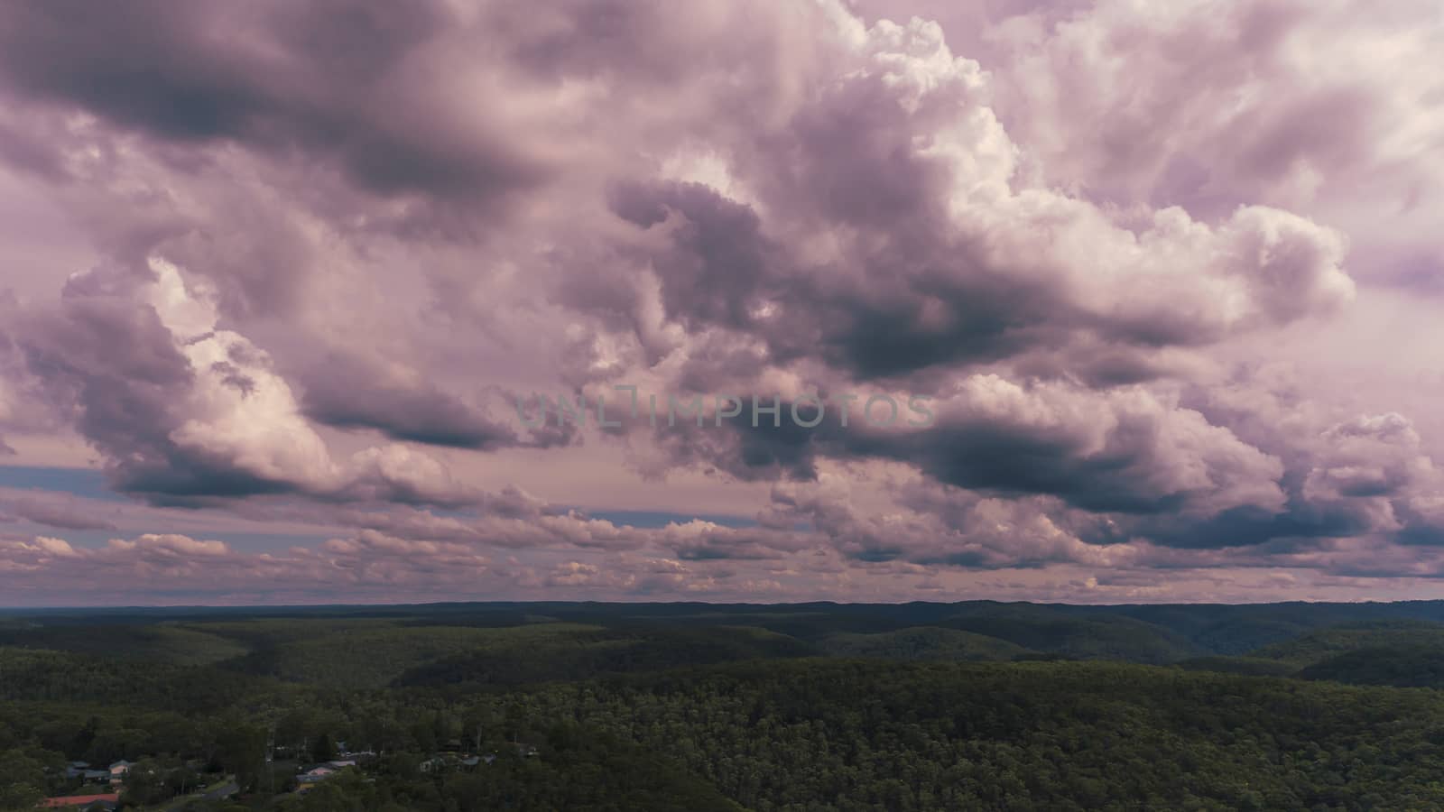 Clouds over The Blue Mountains in Australia by WittkePhotos