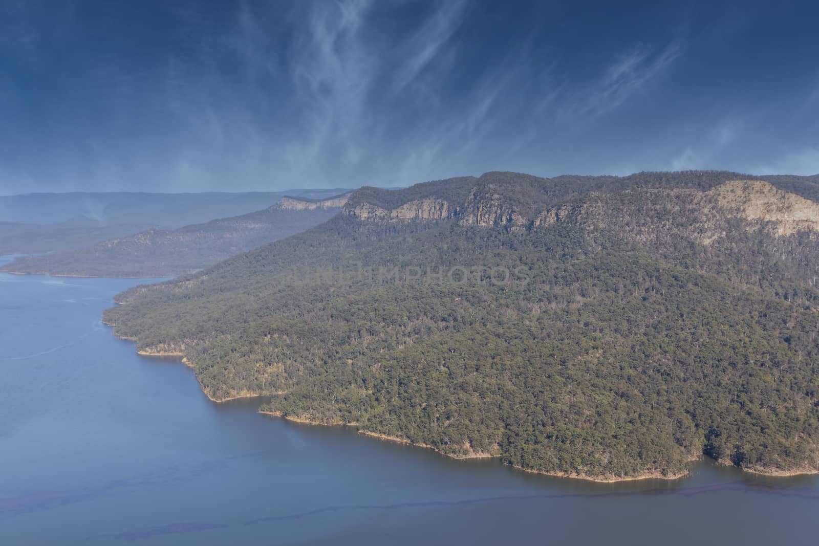 Lake Burragorang in New South Wales in regional Australia by WittkePhotos