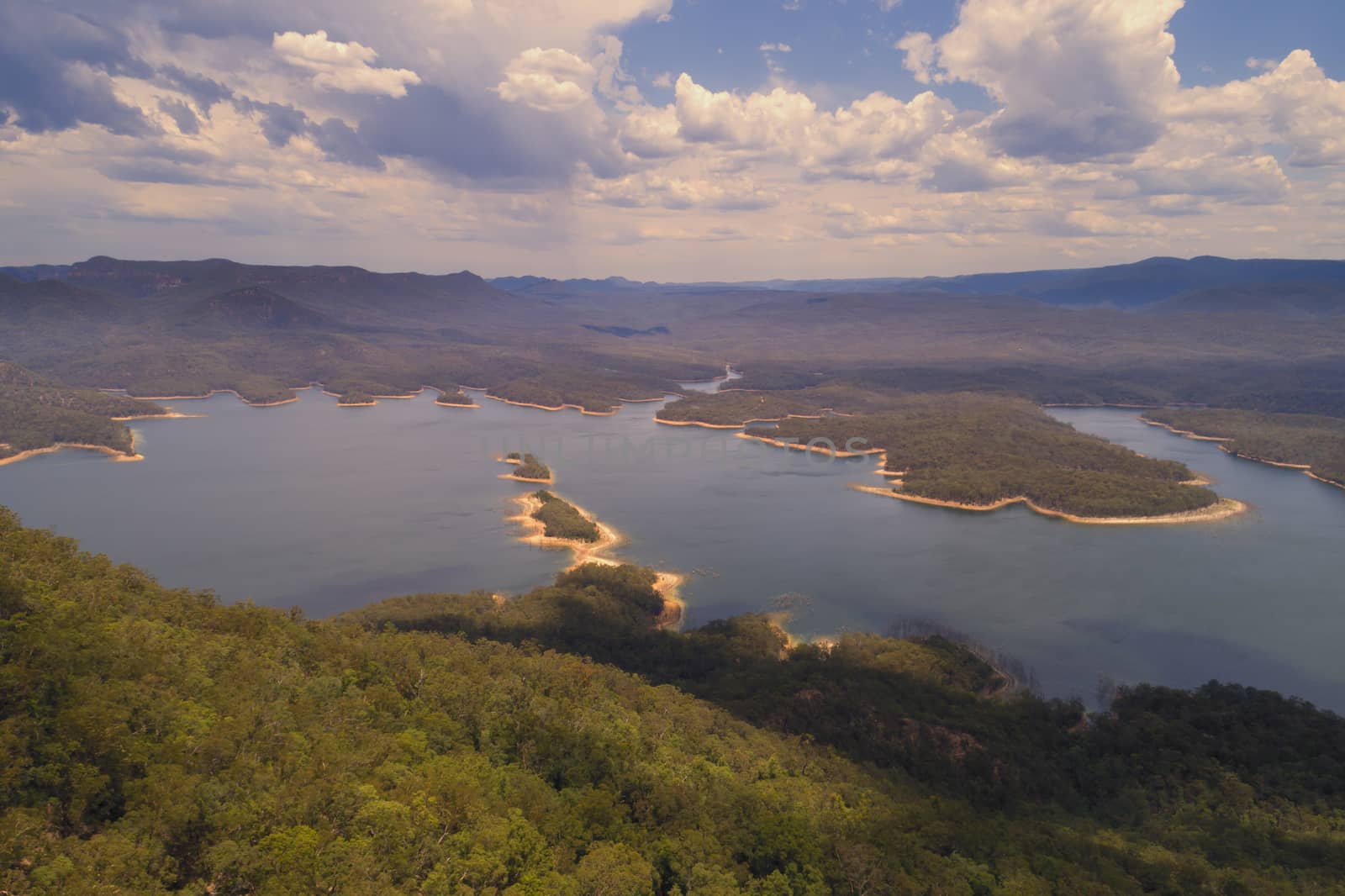 Sydney’s primary source of drinking water Lake Burragorang in The Blue Mountains in New South Wales, Australia