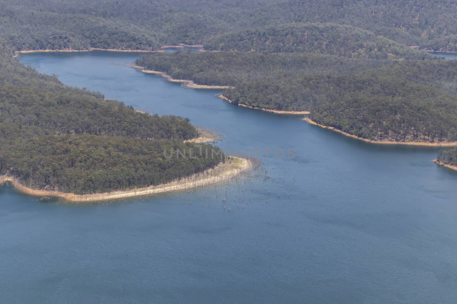 Sydney’s primary source of drinking water Lake Burragorang in The Blue Mountains in New South Wales, Australia