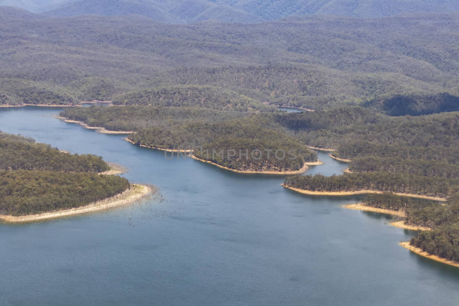 Sydney’s primary source of drinking water Lake Burragorang in The Blue Mountains in New South Wales, Australia