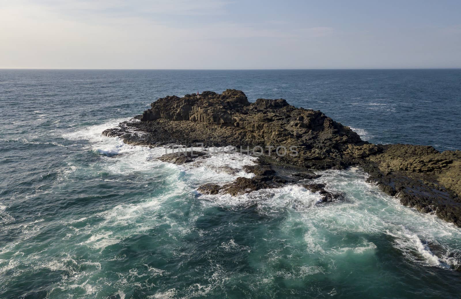 A view from Kiama Blow Hole Point on the south coast of New South Wales, Australia. In aboriginal the word Kiama means ‘where the ocean makes noise’.