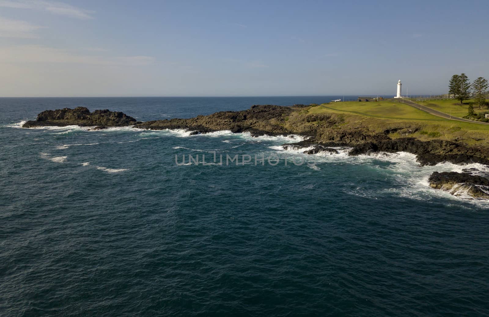 A view from Kiama Blow Hole Point on the south coast of New South Wales, Australia. In aboriginal the word Kiama means ‘where the ocean makes noise’.