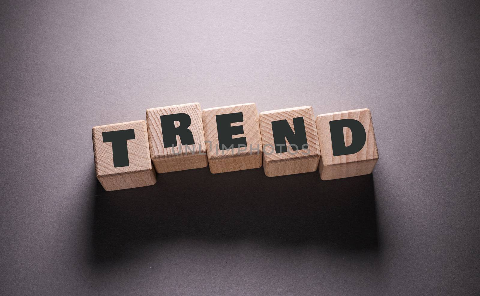 Trend Word with Wooden Cubes by Jievani