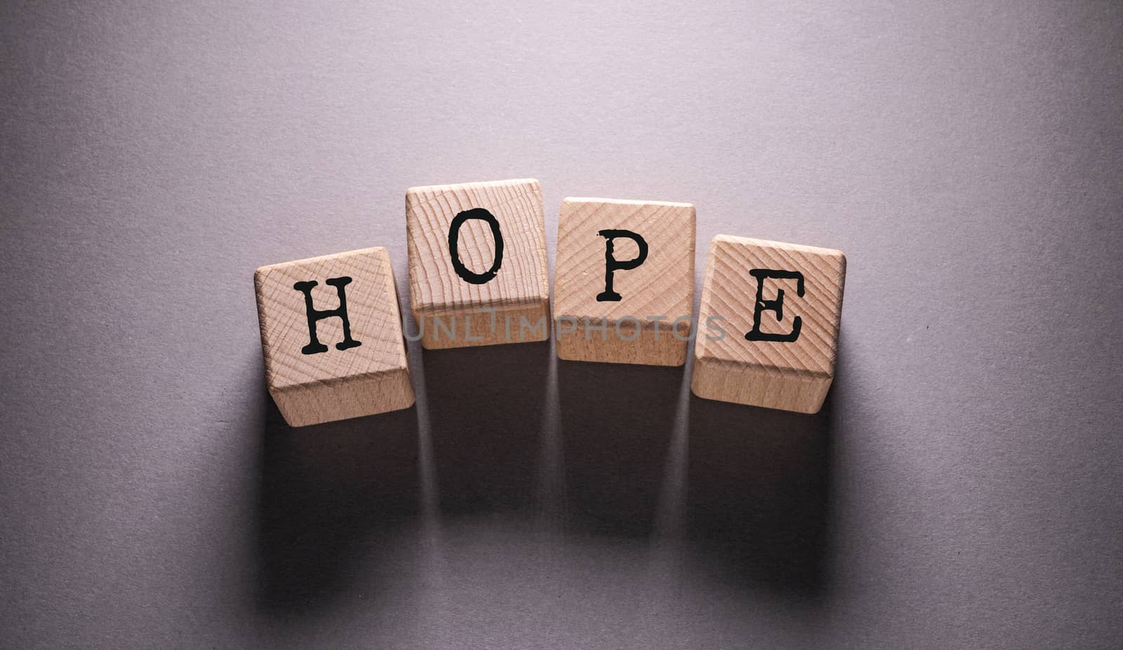 Hope Word with Wooden Cubes by Jievani