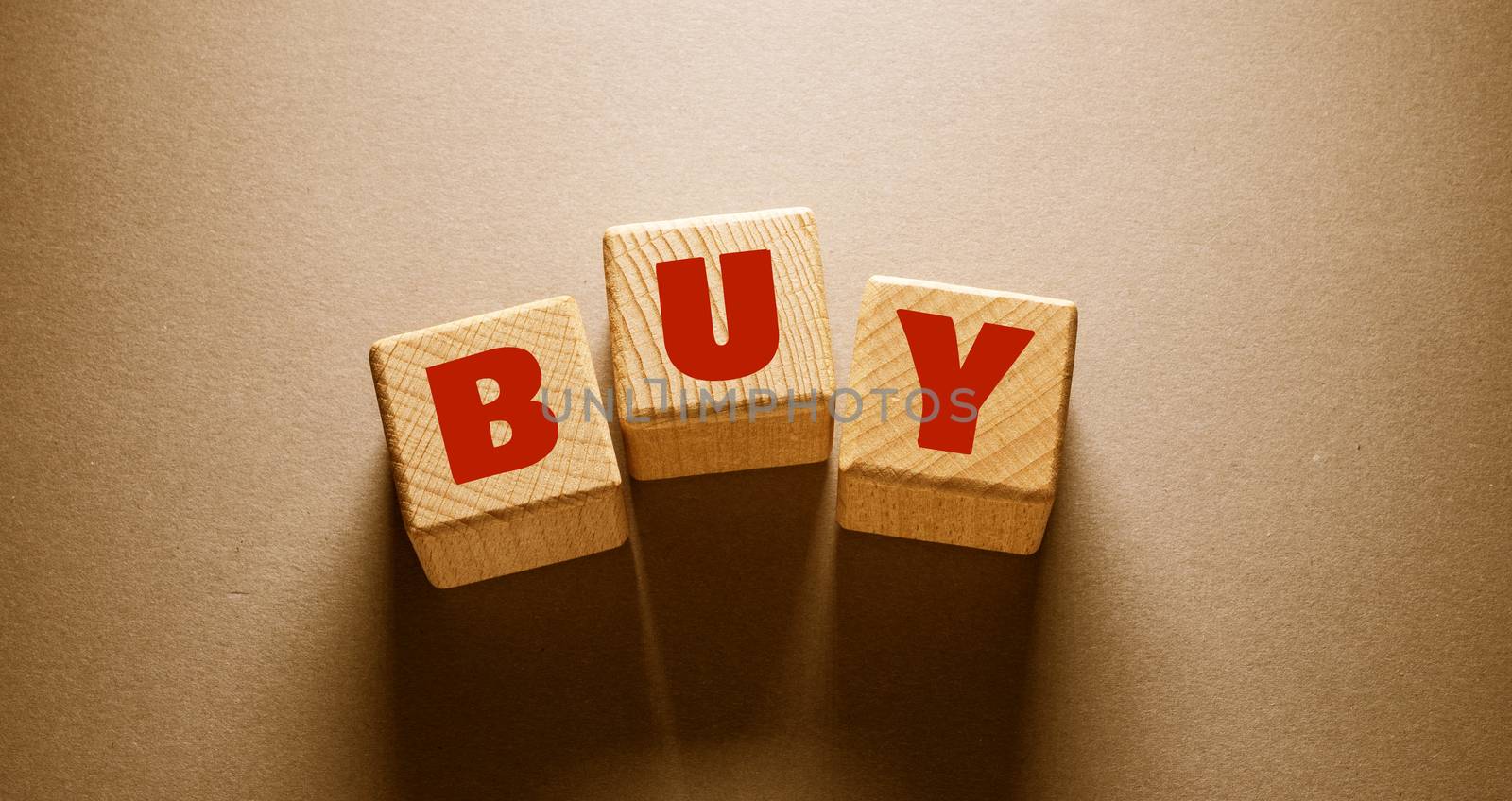 Buy Word Written on Wooden Cubes