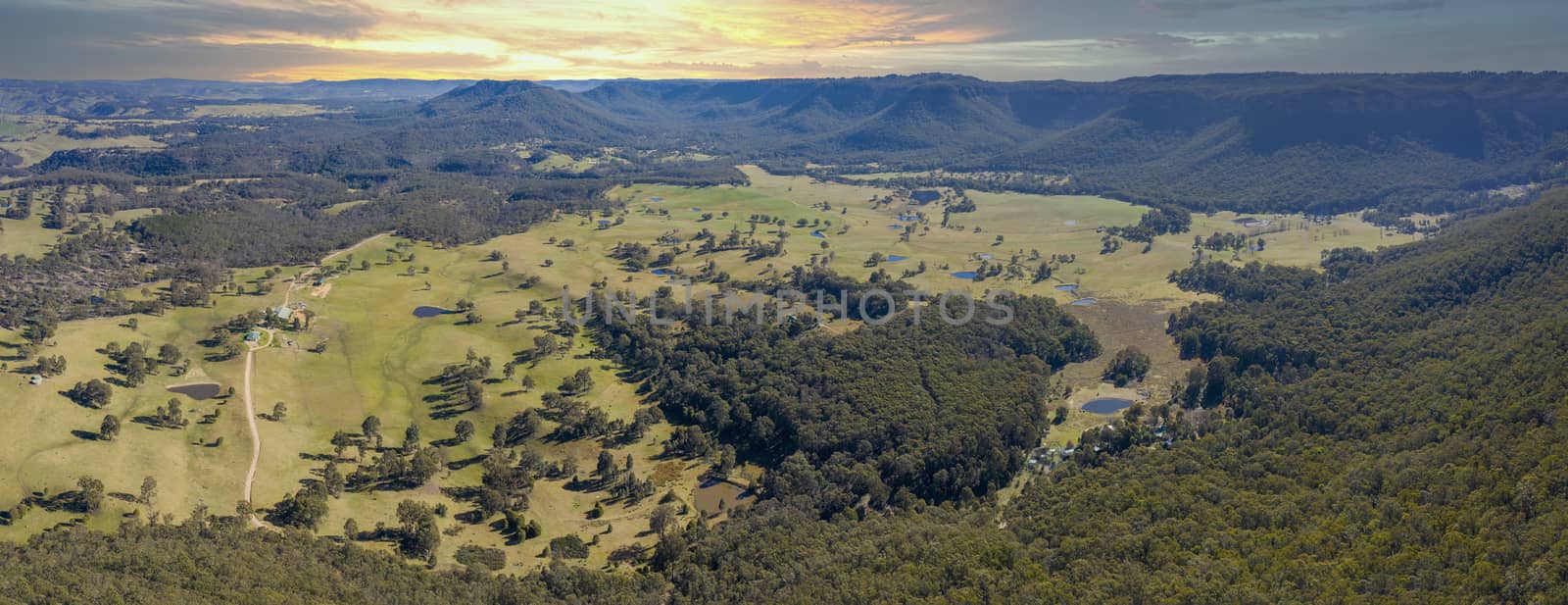 The Kanimbla Valley in The Blue Mountains in New South Wales in Australia