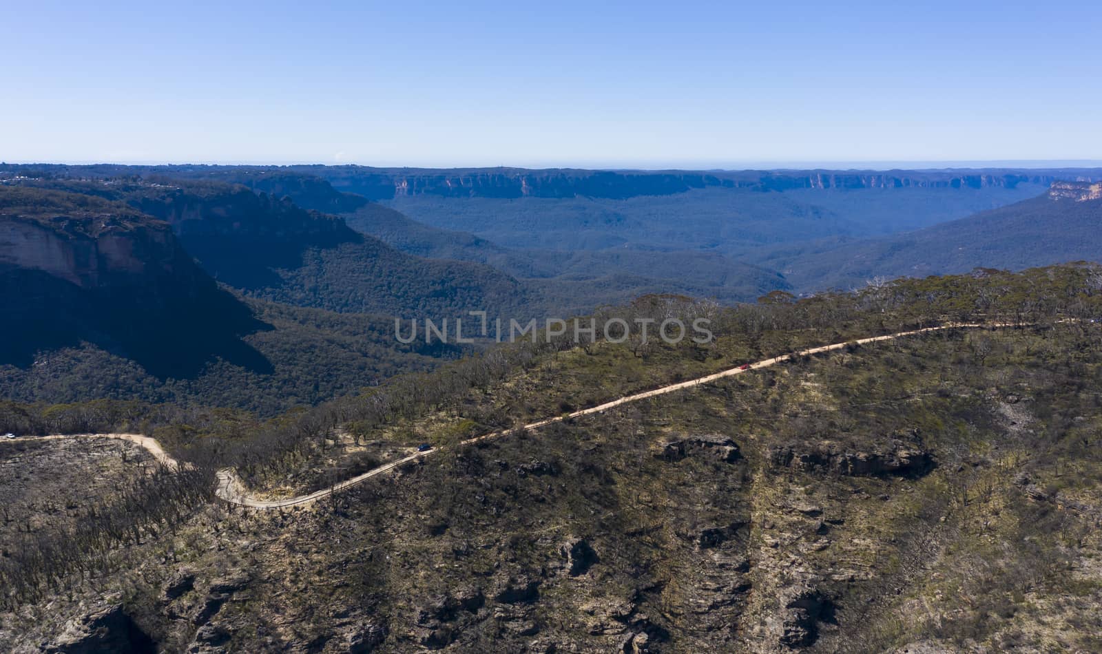 Narrow Neck Plateau near Katoomba in The Blue Mountains in New South Wales in Australia