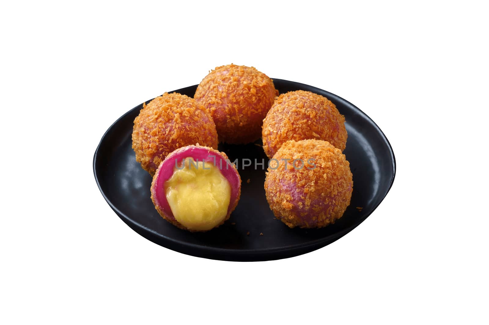 Cheese Balls isolated on white background with clipping path by uphotopia